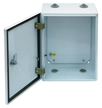 Щит 260х350х162 IP54 ЩРНМ2-2/ЩМП-35-26-16 IP54-У3-001 серый с замком Узола ЩМП