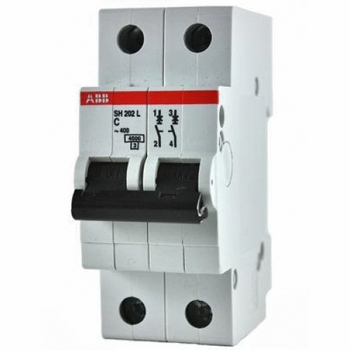 Выключатель автоматический  2П  50А  характеристика C  4,5кА  ABB  SH202L  C50 2CDS242001R0504