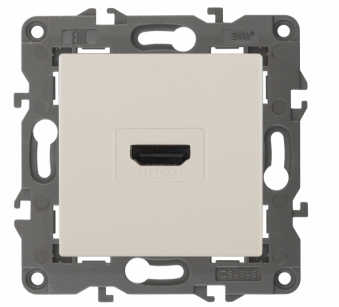 ЭРА  Elegance  Слоновая Кость  Розетка HDMI, IP20 14-3114-02