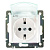 Legrand Valena  Белый IP44 Розетка механизм 1-местная с заземляющими контактами с крышкой 16А 250В /774220 (кратно 10)