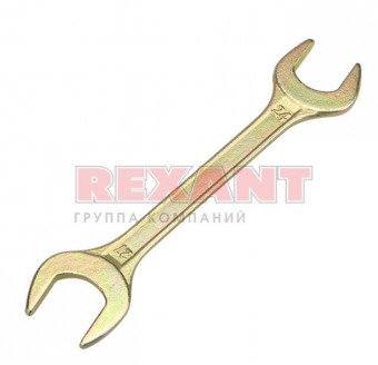 Ключ рожковый REXANT 24х27 мм, желтый цинк 12-5833-2