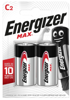 Элемент питания ENERGIZER E93/LR14 MAX BP2 E302306700 (кратно 2)