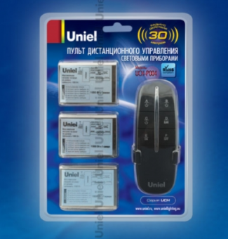 Uniel UCH-P004-G3-1000W-30M Пульт управления светом, три канала. 3 приемных устройства в комплекте.