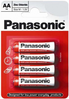 Элемент питания Panasonic R6 HD Zinc Carbon BP4 (кратно 4)