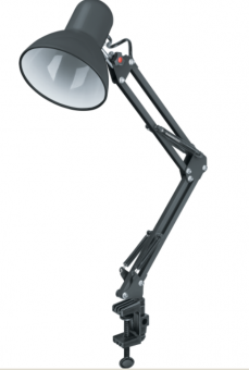 Светильник настольный Navigator 61 645 NDF-C012-60W-BL-E27 на струбцине, черный