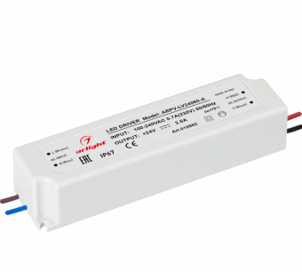 Блок питания Arlight 24V,60W IP67 162х42х34 ARPV-LV24060-A (24V, 2.5A, 60W)