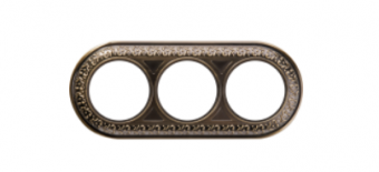 Werkel Antik Runda  Рамка  Бронза  3-местная WL70-frame-03/ a037199  РАСПРОДАЖА