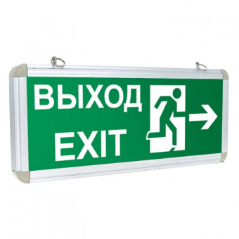 Светильник аварийно-эвакуационного освещения Proxima EXIT-201 363х152х23 IP20  двухсторонний 1,5ч EKF	