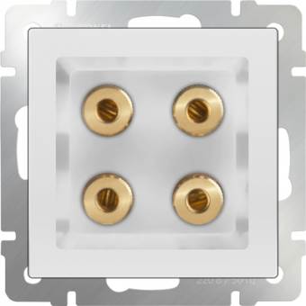 Werkel  Белый Розетка Механизм акустическая WL01-AUDIOx4