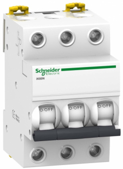 Выключатель автоматический  3П  10А  характеристика C  6кА  Schneider Electric  Acti9  iK60  A9K24310  (аналог Multi9 23878)