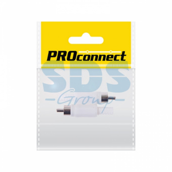 Разъём аудио, RCA пайка, белый, (2шт.) (пакет)  PROconnect 14-0401-8
