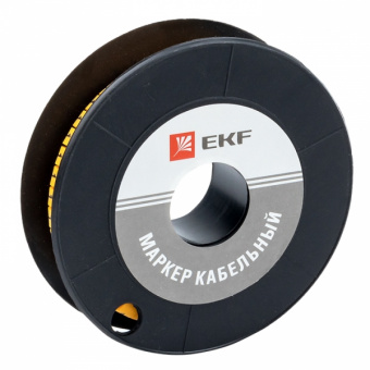 Маркер-кабельный 4,0кв.мм "1" (к-500ед) (ЕС-2) EKF