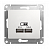 Schneider Electric Glossa  Белый Розетка USB, 5В/2100мА, 2х5В/1050мА, GSL000133