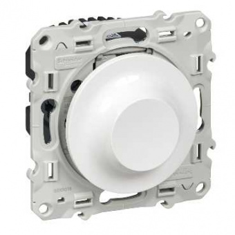 Schneider Electric ODACE Белый Диммер механизм поворотный 9-100ВА S52R518