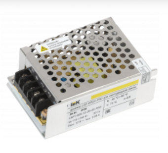 IEK Драйвер 12V 25Вт IP20 85х58х34 LED ИПСН-PRO блок - клеммы IEK