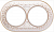 Рамка на 2 поста (белое золото)  Werkel Antik Runda WL70-frame-02/ a037899