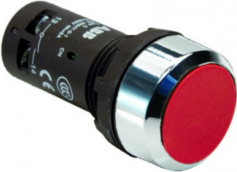 Кнопка ABB CP1-30R-20 красная без фиксации 2HO /1SFA619100R3021/