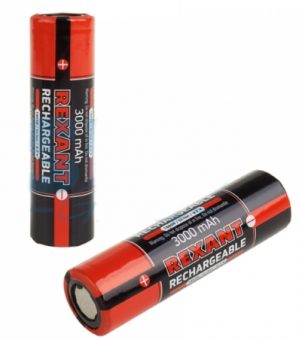 Аккумулятор Rexant 18650  unprotected 20 А Li-ion 3000 mAH 3.7 В BL2 30-2035-05 (кратно 2)