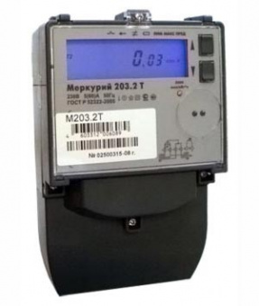 Счетчик  Меркурий  203.2Т RBO 5-60А ЖКИ шкаф 1-фазный RS-485, реле нагрузки, 3 тарифный