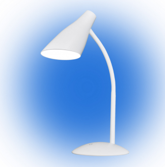 Светильник настольный TLD-562 White/LED/360Lm/4500K/Dimmer 5W. Сенсорный выключатель. Белый. ТМ Uniel
