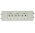 Розетка DLP65 немецкий стандарт 3X2К+З без зажимов Legrand  Mosaic   077433