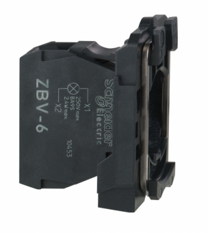 Блок сигнальный до 250В с клеммными зажимами Schneider Electric  ZBV6 