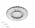 Светильник точечный Feron CD930 потолочный MR16 G5.3 прозрачный с белой LED подсветкой