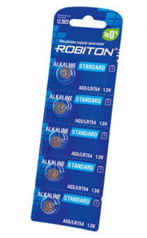 Элемент питания ROBITON STANDARD AG5 BL10 (кратно 10)