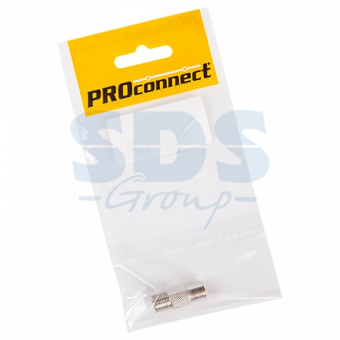 Переходник антенный, (гнездо F - гнездо TV), (1шт.) (пакет)  PROconnect 05-4302-4-7