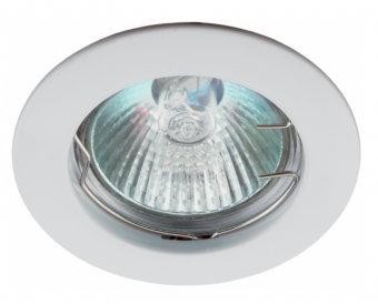 Светильник точечный ЭРА KL1 WH литой простой MR16,12V, 50W белый