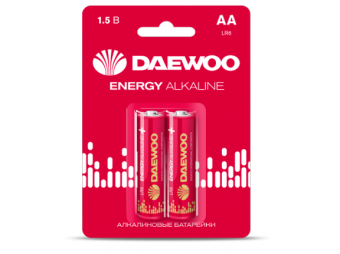 Элемент питания Daewoo LR6 ENERGY Alkaline 2021 BL-2