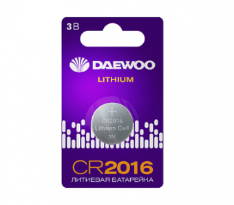 Элемент питания DAEWOO CR2016 2021 BL-1 (кратно 1)