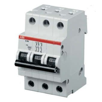 Выключатель автоматический  3П  25А  характеристика C  6кА  ABB  S203 C25 2CDS253001R0254