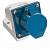 Розетка TDM 123 стационарная 2Р+РЕ 32А 220В IP44
