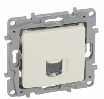 Legrand  Etika  Слоновая Кость Розетка механизм компьютерная RJ45 категория 6 UTP 672353