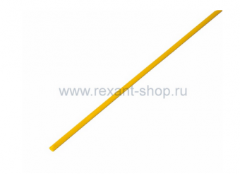 Трубка ТУТнг   3/1,5 желтая 1 м  REXANT 20-3002