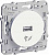 Schneider Electric ODACE Белый Розетка механизм USB S52R408