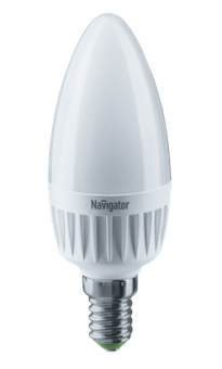 Светодиодная лампа  Navigator  C37  7Вт  230В  4000K  E14  диммир.