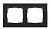 Werkel  Aluminium Черный Алюминий Рамка 2-местная  WL11-Frame-02  a039117