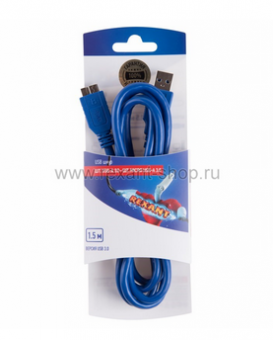 Шнур шт. USB A 3.0 - штекер micro USB 3.0   1,5м  REXANT