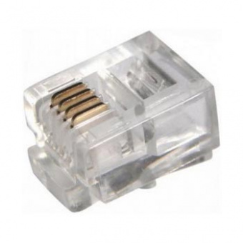 Разъем телефонный Rexant  RJ11 (6р4с) /Линия Proconnect (05-1012-3) 05-1012-3 (кратно 100)