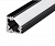 Arlight Алюминиевый Профиль PDS45-T-2000 ANOD Black (кратно 2)