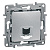 Legrand  Etika  Алюминий Розетка механизм компьютерная RJ45 категория  6 UTP 672453