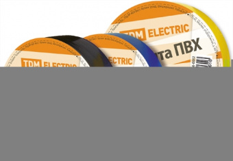 Изолента ПВХ красная 19мм 20м TDM