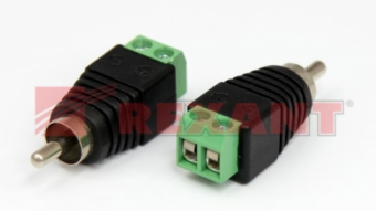 Разъём штекер RCA  с клеммной колодкой  (блистер)  REXANT 14-0413