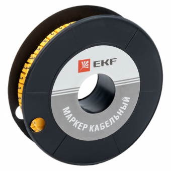 Маркер-кабельный 6,0кв.мм "3" (к-350ед) (ЕС-3) EKF