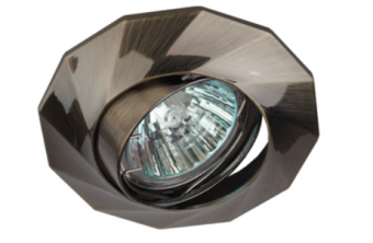 Светильник точечный ЭРА KL65А SB литой  MR16,12V/220V, 50W бронза