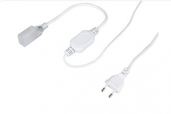 Сетевой Arlight шнур 1,2м с евровилкой для подключения неона ARL-CF2835 26x15mm. Встроенный диодный мост AC-DC 220V. В комплекте силовой коннектор, заглушка, держатель 5см. Максимальная длина подключаемого неона не более 50м.