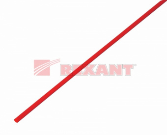 Термоусаживаемая трубка ТУТнг 2/1 красная 1 м REXANT 20-2004