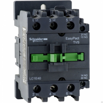 Контактор  Schneider Electric  95А  3П  катушка управления  220В  AC  дополнительный контакт 1НО+1НЗ  EasyPact_TVS
